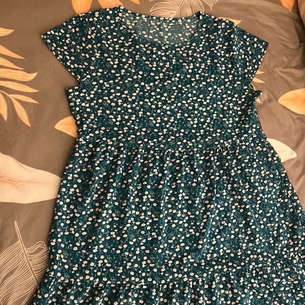 Floral Green Skirt